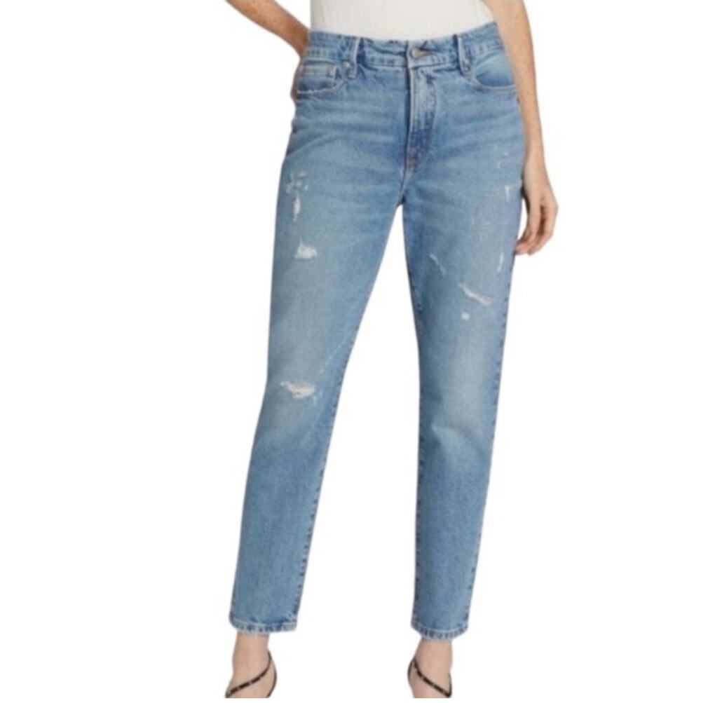 Good American Good Classic High Rise Skinnyish Jeans Indigo046 Women 2/26 NWT